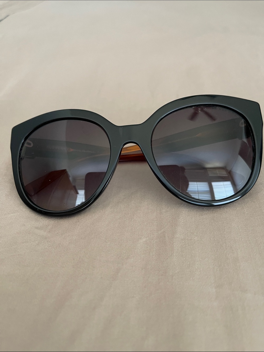 Burberry Black Oversized Cat-Eye Sunglasses